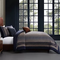 Bebejan Blue Animal Prints 5-pc. Reversible Comforter Set