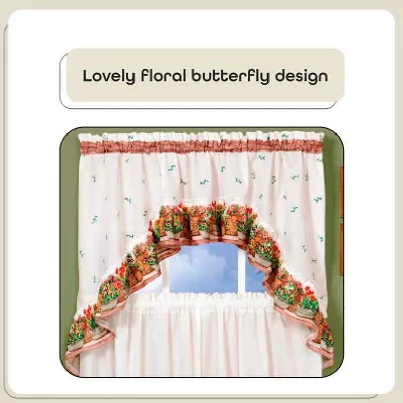 Rod Pocket Kitchen Curtains & Drapes Window Set