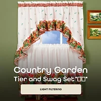Rod Pocket Kitchen Curtains & Drapes Window Set