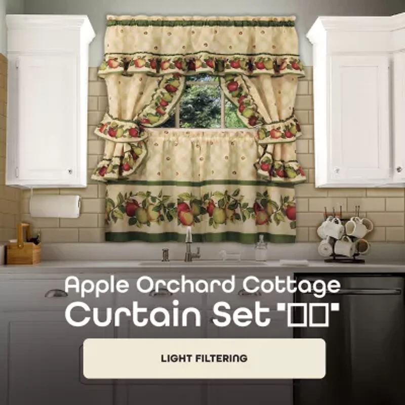 Rod Pocket Kitchen Curtains & Drapes Window Set