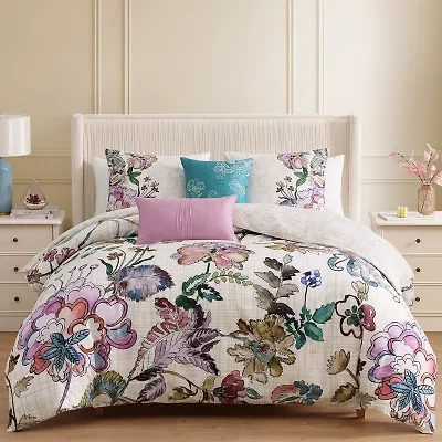 Bebejan Watercolor Jacobean 5-pc. Reversible Comforter Set