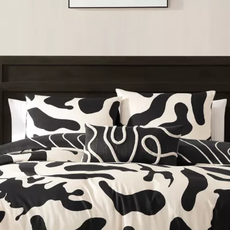 Bebejan Ebony And Ivory Reversible Comforter Set