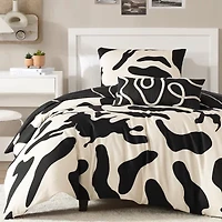 Bebejan Ebony And Ivory Reversible Comforter Set