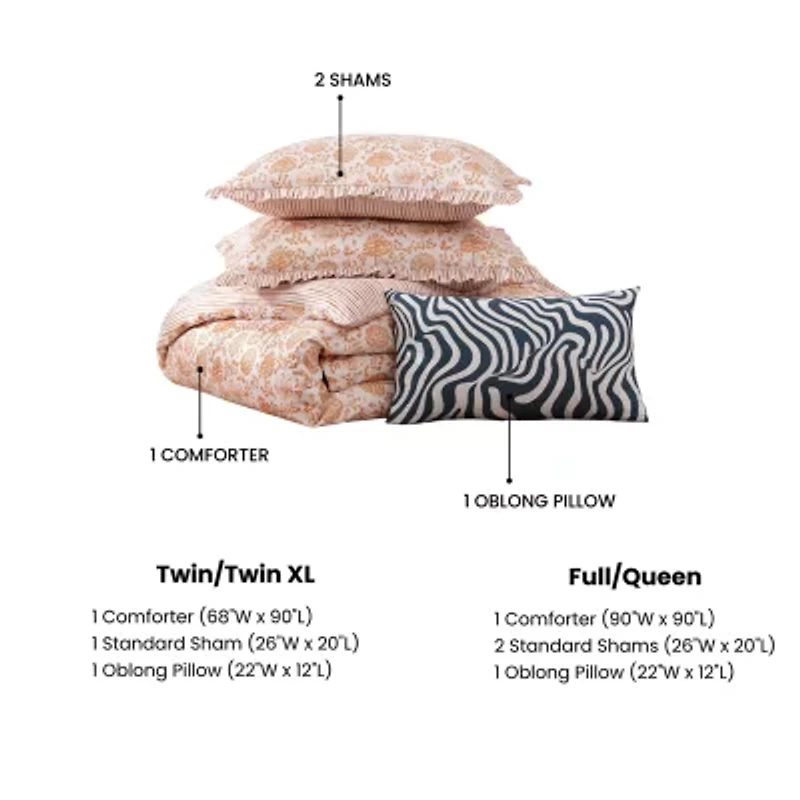 Bebejan Clay Tree Reversible Comforter Set