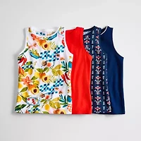 St. John's Bay Womens Crew Neck Sleeveless Tank Top