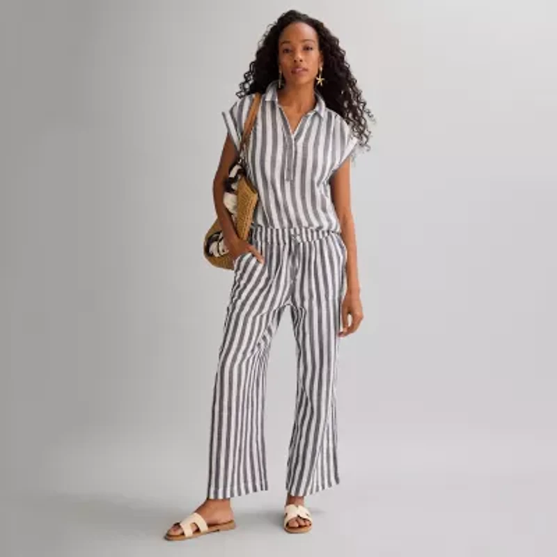 St. John's Bay Womens Straight Cropped Pant