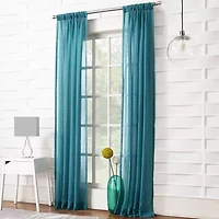 Lichtenberg Lola Rod Pocket Sheer Single Curtain Panel