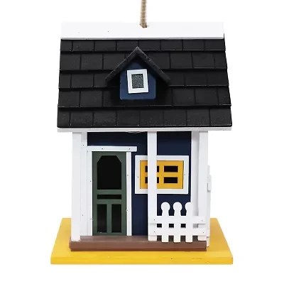 Net Health Shops Wood With Solar Led Light Bird House