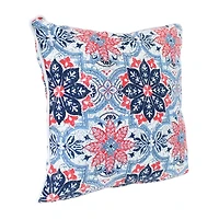 Net Health Shops Red Floral Throw 2-pc. Square Throw Pillow