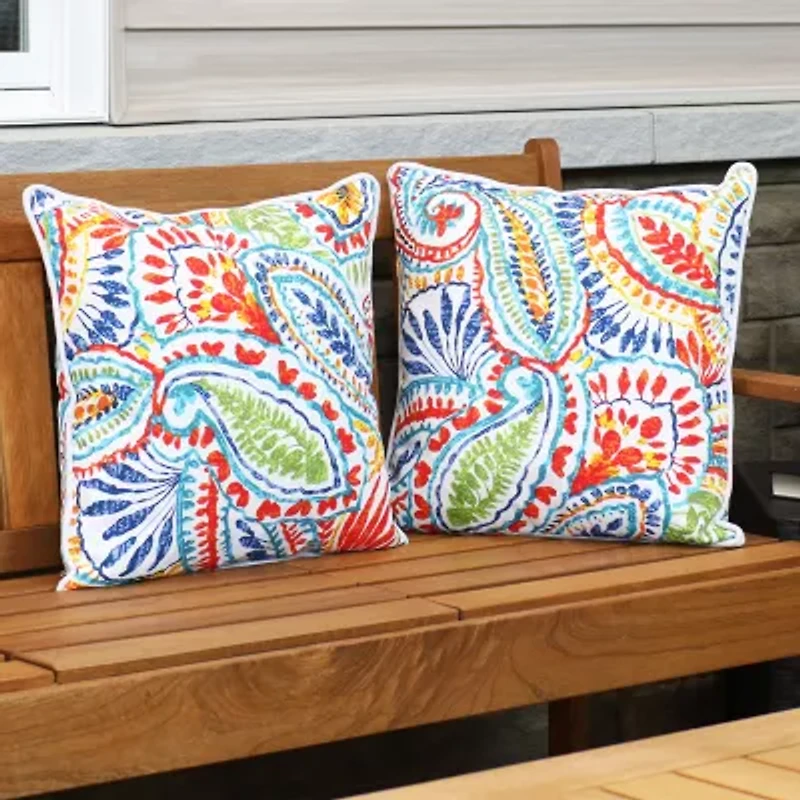 Net Health Shops Bold Paisley Throw 2-pc. Square Throw Pillow