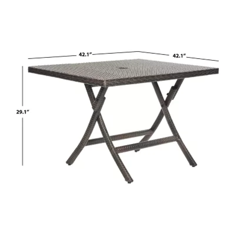 Samana Folding Rattan Side Table