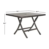 Samana Folding Rattan Side Table