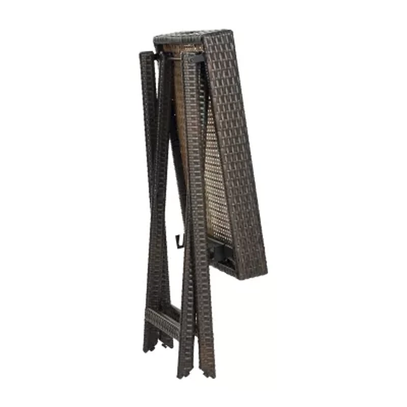 Bardia Folding Rattan Side Table