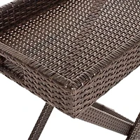 Bardia Folding Rattan Side Table