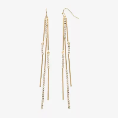 Bijoux Bar Gold Tone Womens Drop Earrings