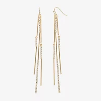 Bijoux Bar Gold Tone Womens Drop Earrings