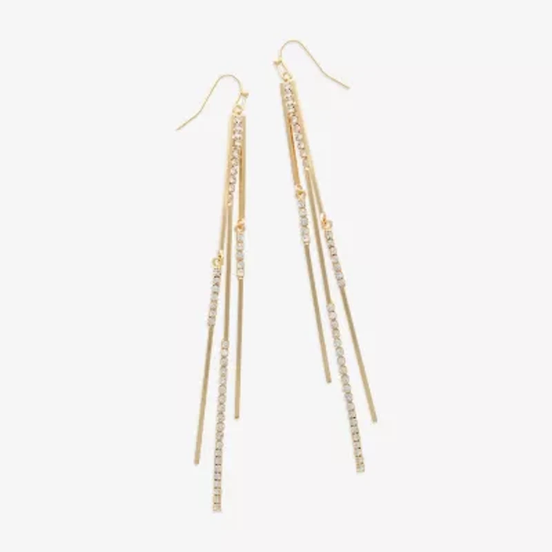 Bijoux Bar Gold Tone Womens Drop Earrings
