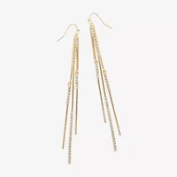 Bijoux Bar Gold Tone Womens Drop Earrings