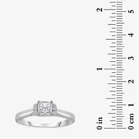 (I / Si2) Womens 1 CT. T.W. Lab Grown White Diamond 10K Gold Engagement Ring