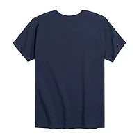Americana Baseball Little & Big Kid Boys Crew Neck Short Sleeve Flag Regular Fit Graphic T-Shirt