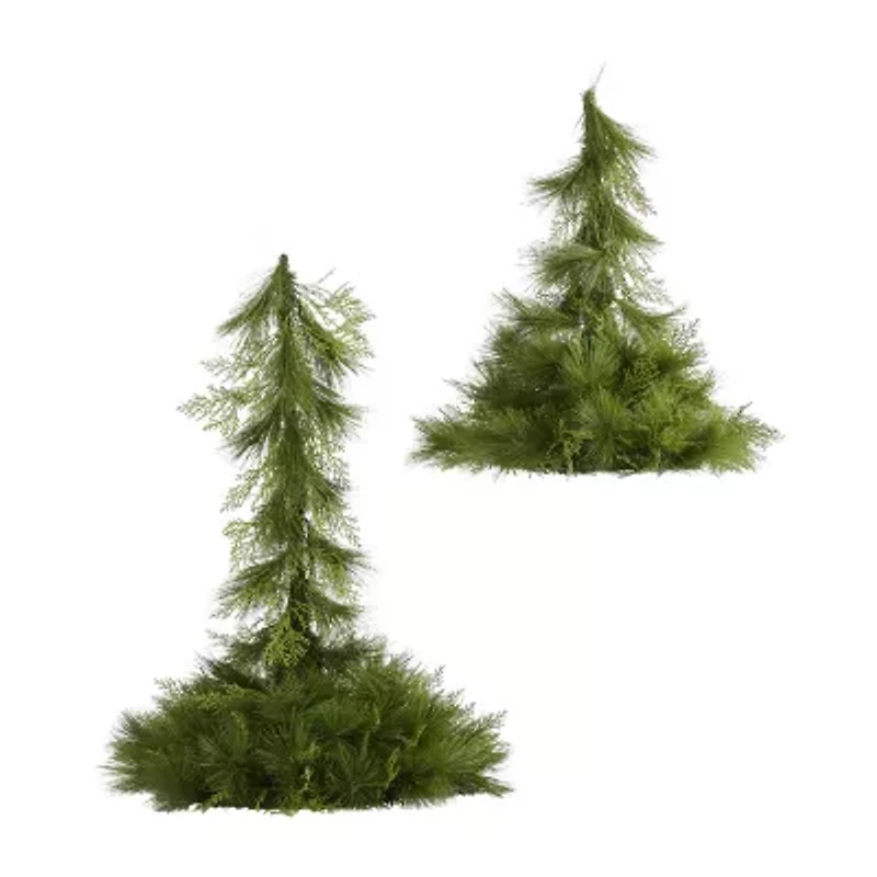 Nearly Natural 2pc. Hanging Dã‰Cor 3 Foot Pine Christmas Tree