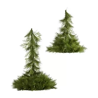 Nearly Natural 2pc. Hanging Dã‰Cor 3 Foot Pine Christmas Tree