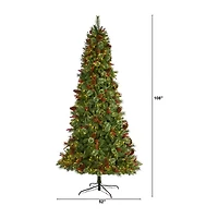 Nearly Natural Norway Mixed 9 Foot Pre-Lit Pine Christmas Tree