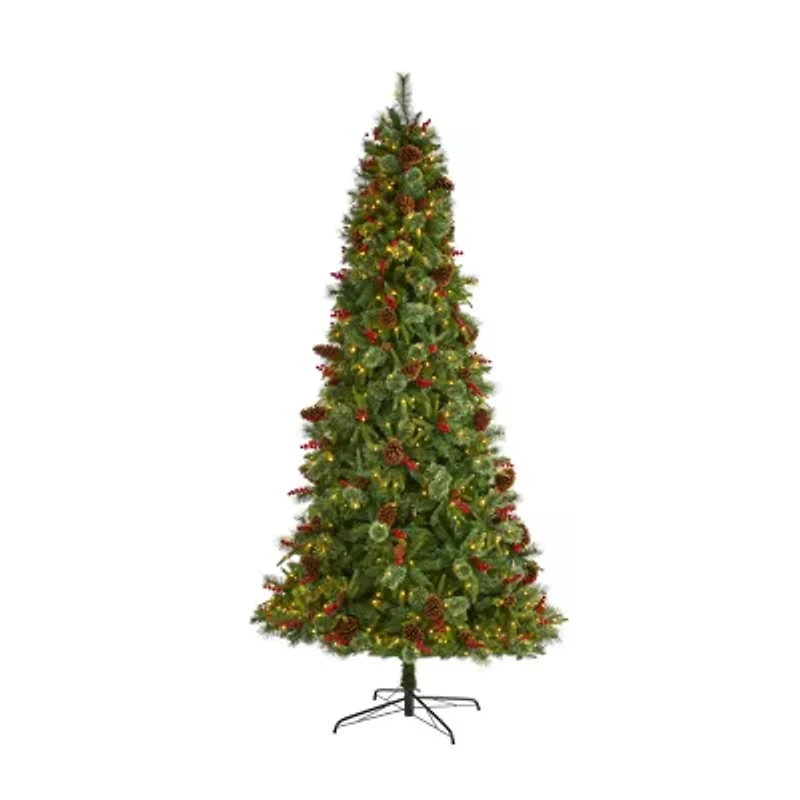 Nearly Natural Norway Mixed 9 Foot Pre-Lit Pine Christmas Tree