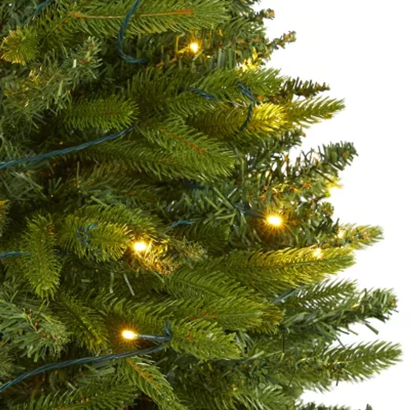 Nearly Natural Sun Valley 5 Foot Pre-Lit Fir Christmas Tree