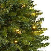 Nearly Natural Sun Valley 5 Foot Pre-Lit Fir Christmas Tree