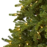 Nearly Natural Washington Fir 1/2 Foot Pre-Lit Fir Christmas Tree