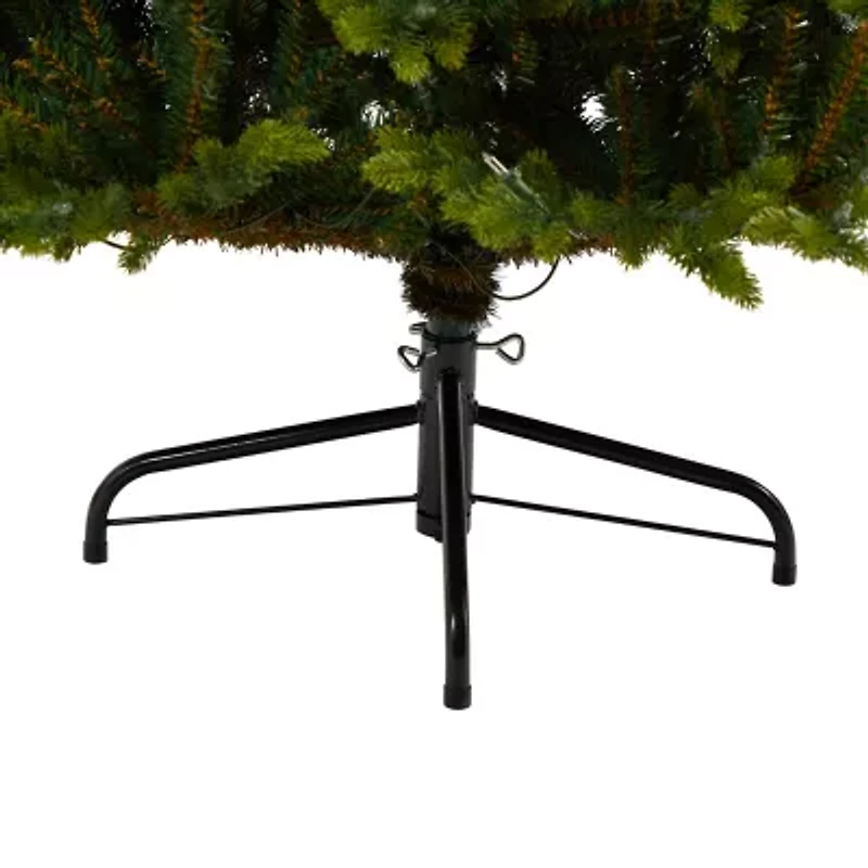 Nearly Natural North Carolina 7 Foot Pre-Lit Fir Christmas Tree