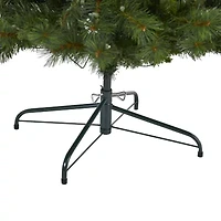Nearly Natural Slim 7 1/2 Foot Pre-Lit Pine Christmas Tree