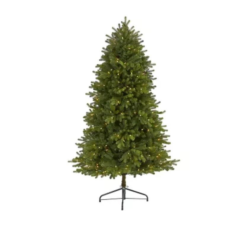 Nearly Natural Washington Fir 1/2 Foot Pre-Lit Fir Christmas Tree