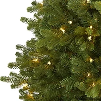 Nearly Natural Washington Fir 1/2 Foot Pre-Lit Fir Christmas Tree