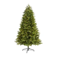Nearly Natural Washington Fir 6 1/2 Foot Pre-Lit Fir Christmas Tree