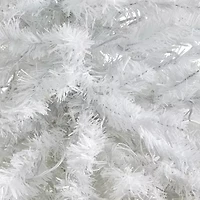 Nearly Natural 50in. White 4 Foot Pre-Lit Potted Pine Christmas Tree