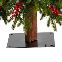 Nearly Natural Victoria 7 Foot Pre-Lit Multi-Function Lights Fir Christmas Tree