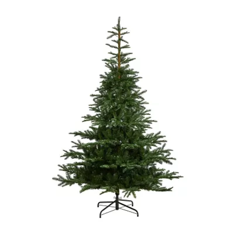 Nearly Natural Layered 8 Foot Pre-Lit Spruce Christmas Tree