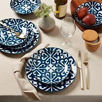 Fieldcrest Atlas Medallion 12-pc. Stoneware Dinnerware Set