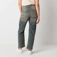 Arizona Womens Juniors Highest Rise Straight Leg Jean