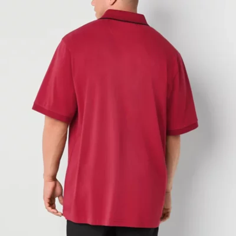 Shaquille O'Neal XLG Big and Tall Mens Regular Fit Short Sleeve Polo Shirt