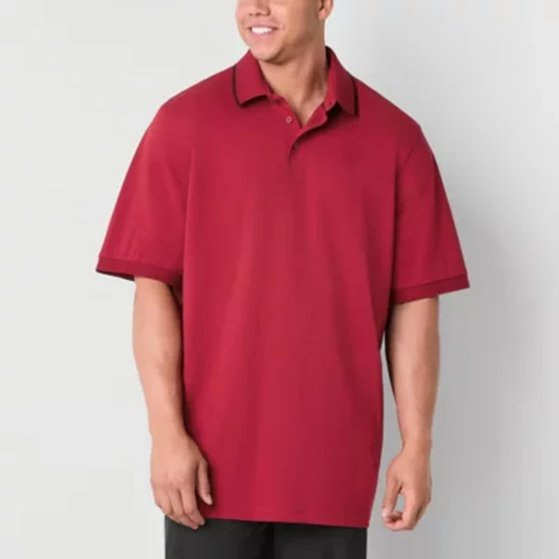 Shaquille O'Neal XLG Big and Tall Mens Regular Fit Short Sleeve Polo Shirt