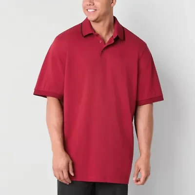 Shaquille O'Neal XLG Big and Tall Mens Regular Fit Short Sleeve Polo Shirt