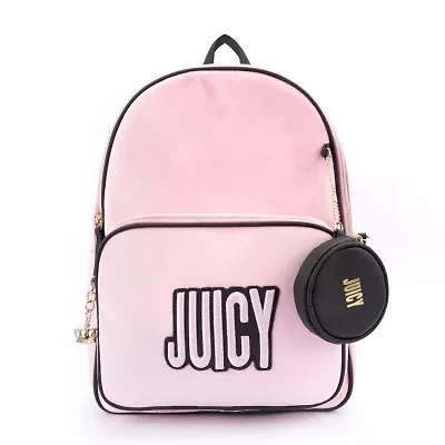 Juicy By Couture On The Right Track Velour Womens Backpack