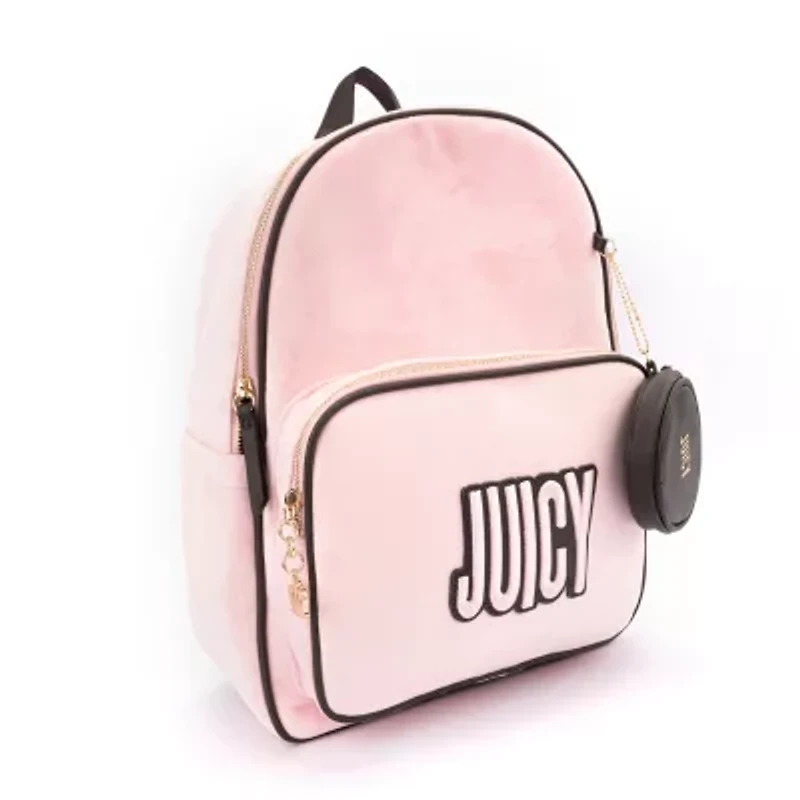 Juicy By Couture On The Right Track Velour Womens Backpack