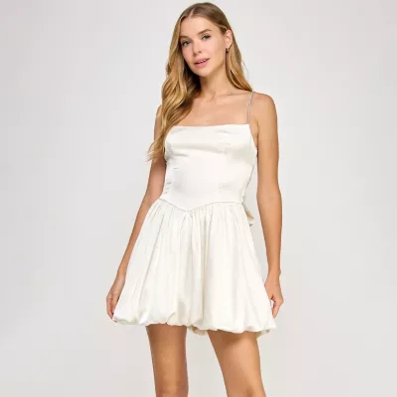 City Triangle Womens Fit + Flare Dress Juniors