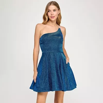 City Triangle Womens Juniors Fit + Flare Dress
