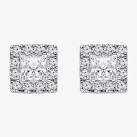 2 CT. T.W. Lab Grown White Diamond 10K White Gold 4.4mm Stud Earrings