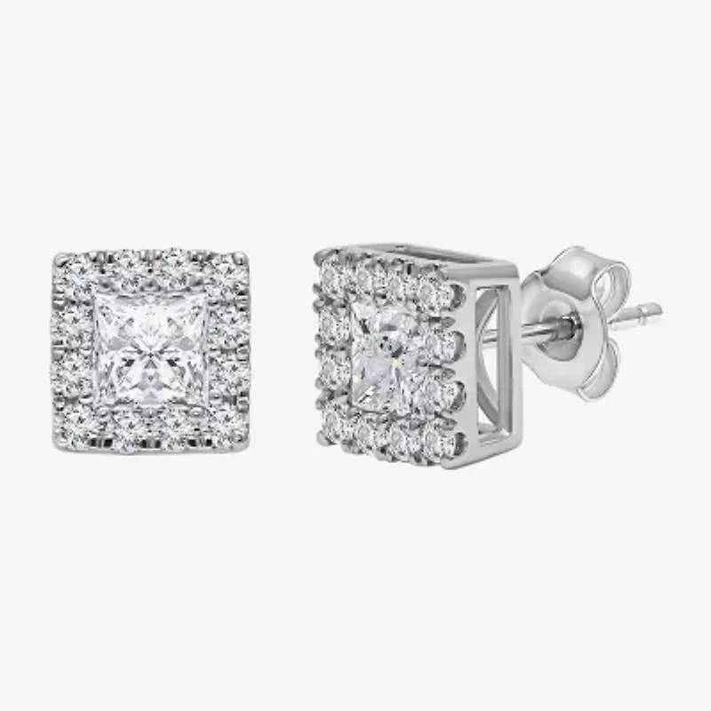 2 CT. T.W. Lab Grown White Diamond 10K White Gold 4.4mm Stud Earrings